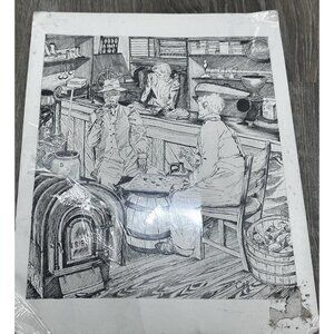 Vintage  The General Store Grand Magasin Old Pictures 1986